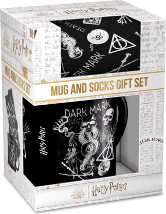 Harry Potter Dark Arts męski zestaw prezentowy kubek i skarpety