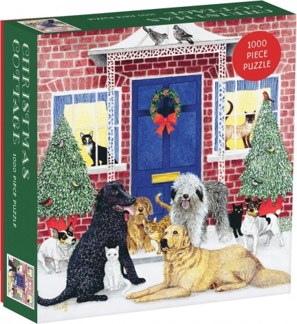 Puzzle świąteczna chatka 1000 elementów