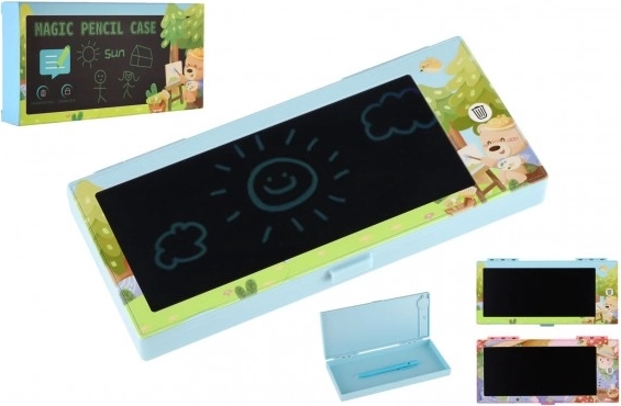 Magnetyczne piórnikowe etui z tablicą LCD do rysowania na baterię, 2 kolory