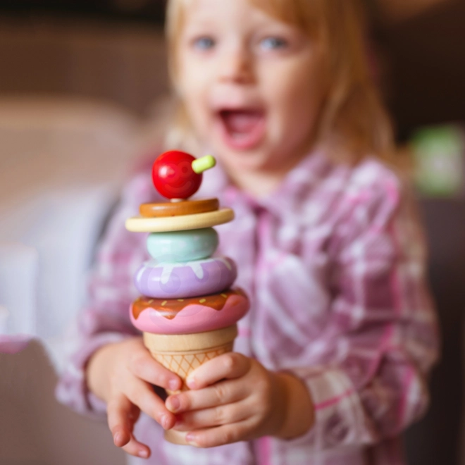 Lody drewniane Woopie Green montessori cukiernia