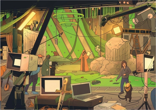 DINO Puzzle Znajdź 10 przedmiotów: Film XL 300 elementów
