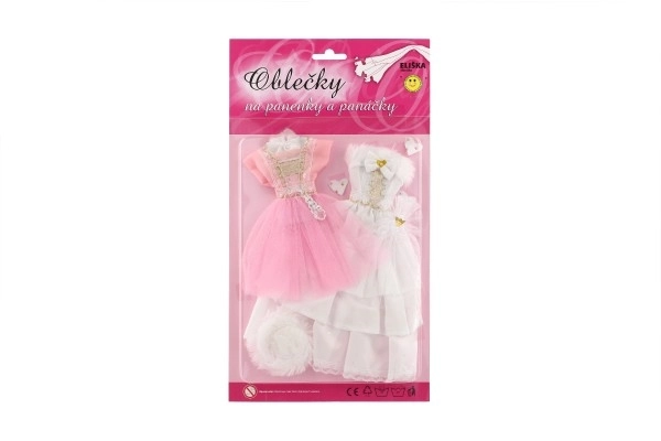 Ubranka dla lalek z akcesoriami - 2 sztuki
