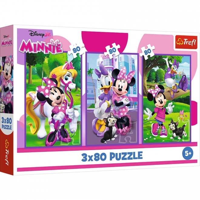Puzzle 3x80 Minnie i przyjaciele od Disney Trefl