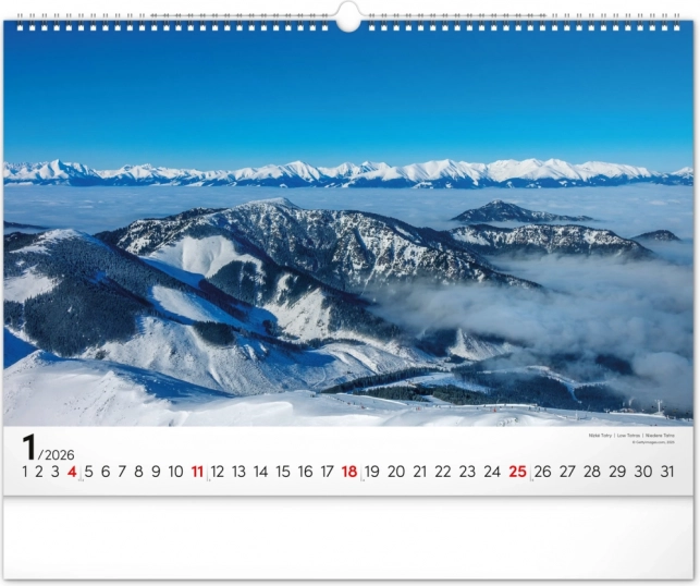 Kalendarz ścienny Magiczne Tatry 2026
