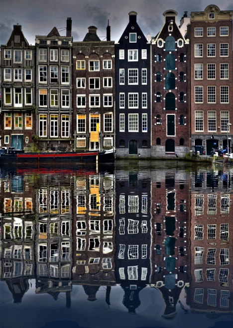 Puzzle Domy w Amsterdamie 1000 elementów