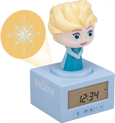 Świecący budzik Frozen z Elsą