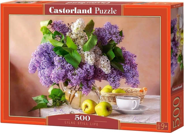 Puzzle 500 elementów – kwiaty bzu w wazonie