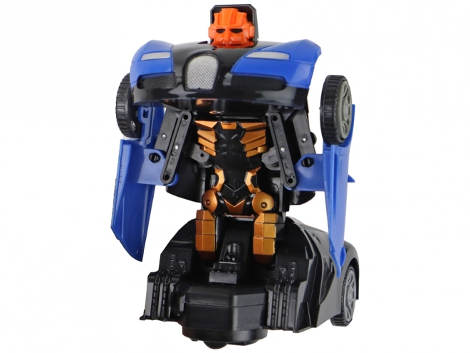 2 w 1 Niebieskie Efekty Świetlne Bugatti Samochód-Robot