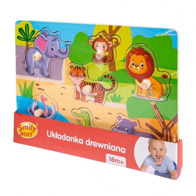 Drewniane puzzle ZOO