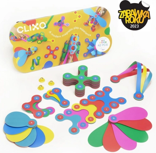 Clixo Rainbow magnetyczna układanka 42 szt.
