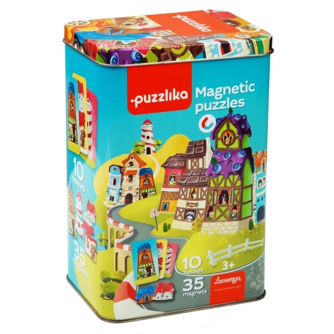 Magnetyczna gra Domeczki dla dzieci