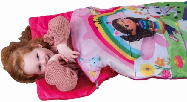 Dziecięcy śpiwór GABBY’S DOLLHOUSE 140 × 60 cm