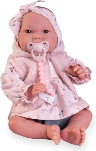 Realistyczna lalka niemowlę Sweet Reborn Nica z materiałowym ciałem 42 cm
