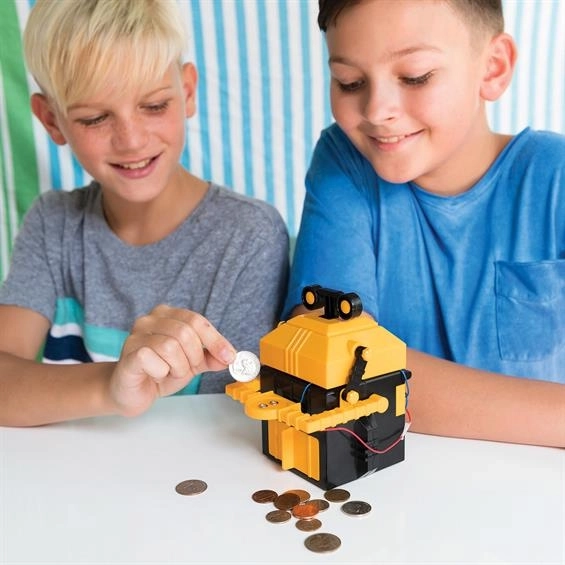 Mechaniczna skarbonka robot