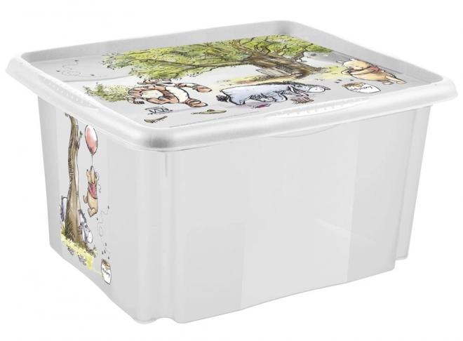 Pudełko z pokrywką duże "Winnie", Transparent II