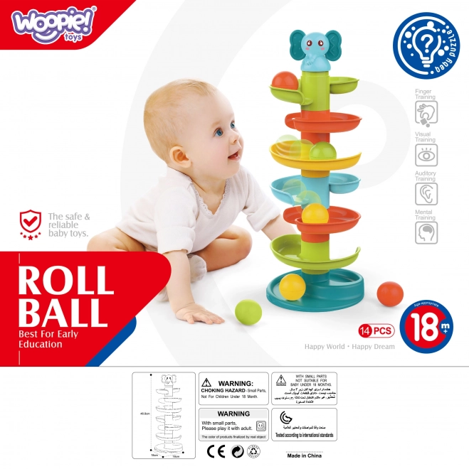 Spiralny tor wyścigowy dla maluchów