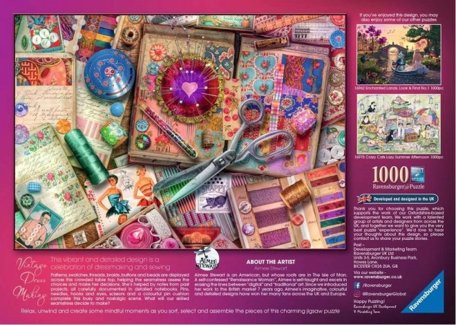 Puzzle Ravensburger Wysoka krawiectwo 1000 elementów
