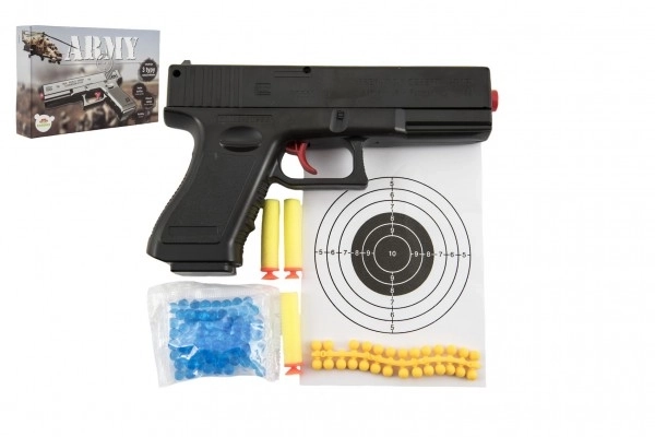 Pistolet na kulki z akcesoriami 20 cm