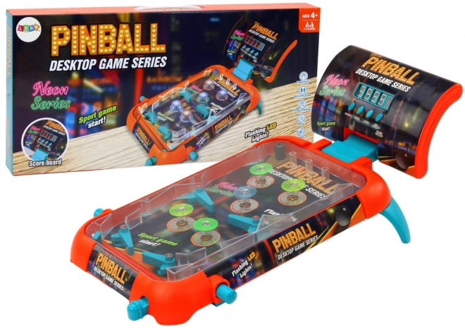 Gra w pinballa z LED światłami i dźwiękami na zręczność