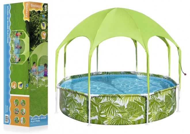 Dziecięcy basen ogrodowy 244 cm x 51 cm Bestway 56432 Zielony