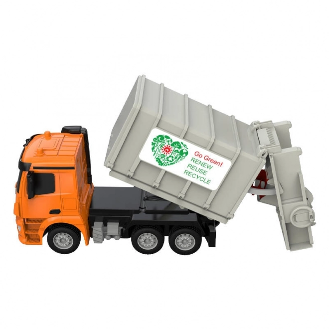 RC śmieciarka na zdalne sterowanie 1:26 Double Eagle (pomarańczowe) Mercedes-Benz Antos E676-003