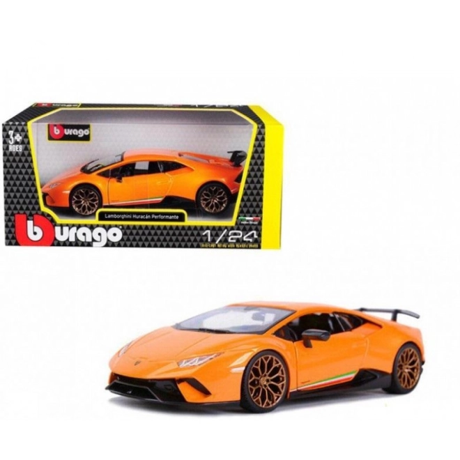 Lamborghini Huracan Performante pomarańczowy model 1:24
