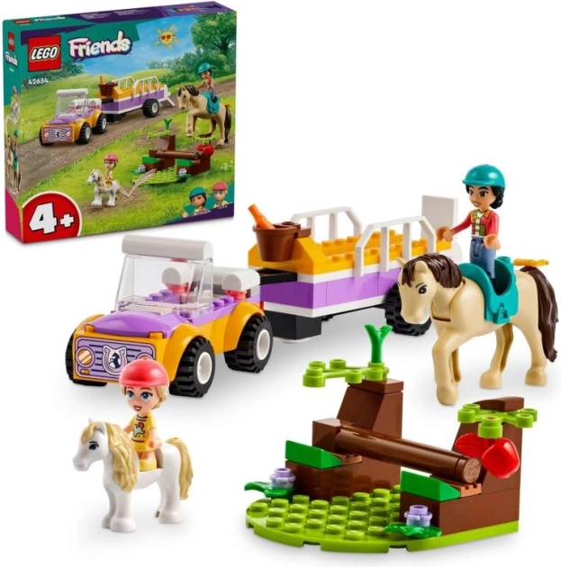 LEGO® Friends 42634 Przyczepa do przewozu koni i kucyków