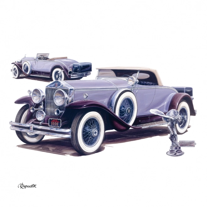 Kalendarz notatkowy Classic Cars – Václav Zapadlík, 2025, 30 × 30 cm