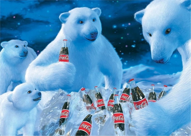 Puzzle Coca Cola Niedźwiedzie Polarne 1000 elementów