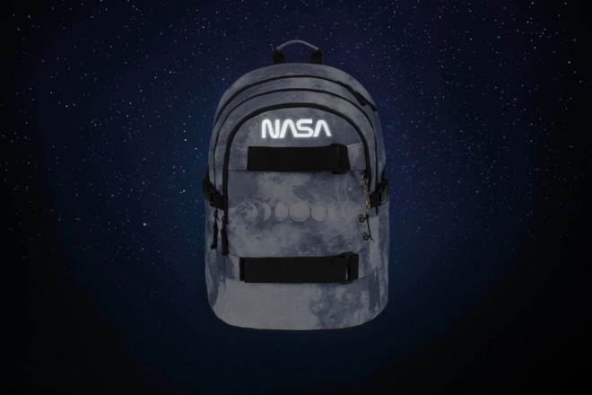 BAAGL 3 ZESTAW Skate NASA Grey: plecak, piórnik, worek