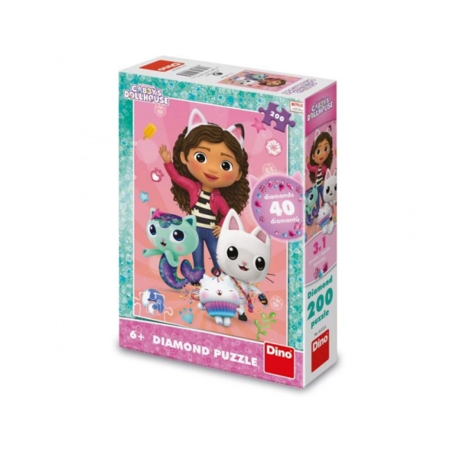 Gry puzzle 200 elementów z diamentami