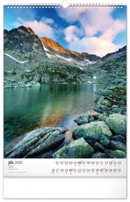 NOTIQUE Kalendarz ścienny Tatry 2025, 33 x 46 cm
