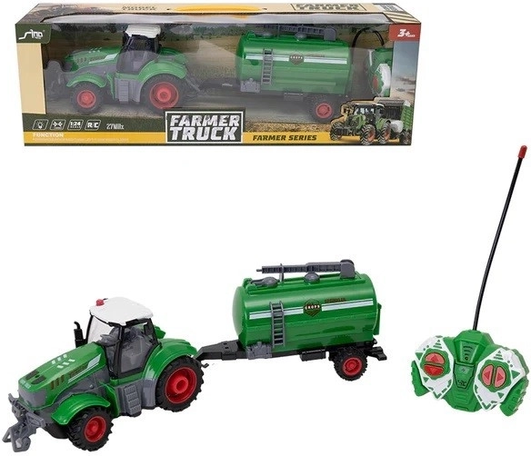 Zdalnie sterowany traktor z cysterną