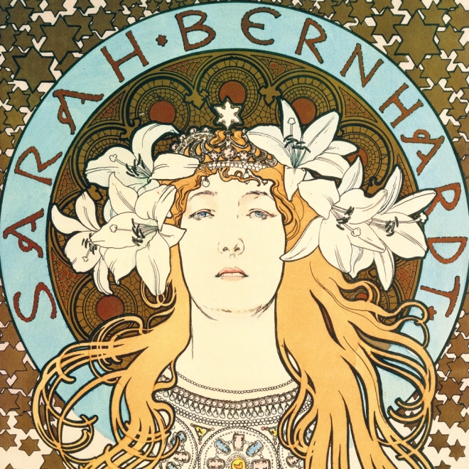 Kalendarz notatnikowy Alfons Mucha 2025, 30 × 30 cm