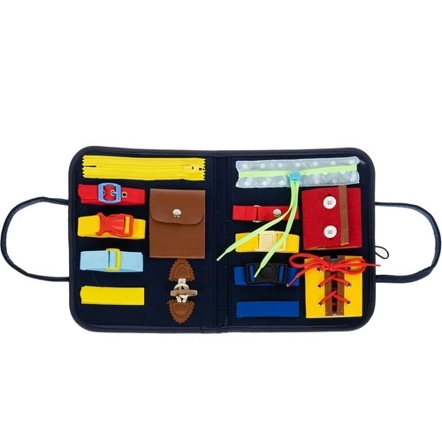 Sensoryczna tablica manipulacyjna - edukacyjna etui