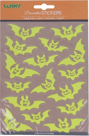 Świecące naklejki w ciemności Nietoperze Halloween 25 × 14,4 cm