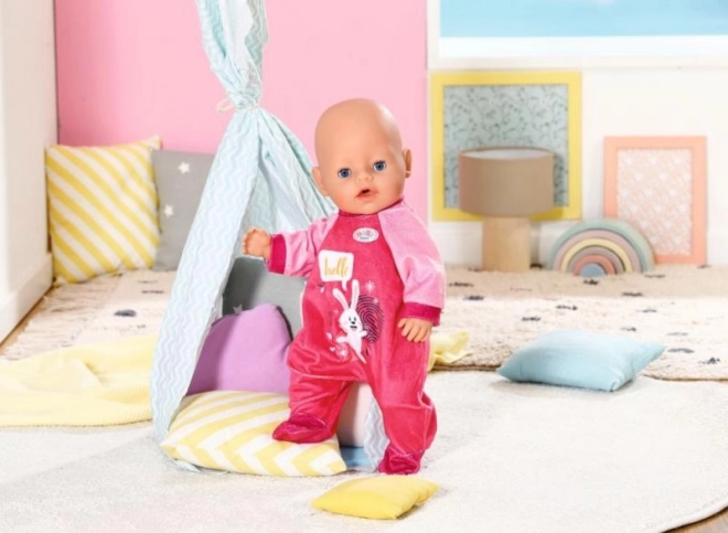 BABY born Aksamitny pajacyk różowy, 43 cm
