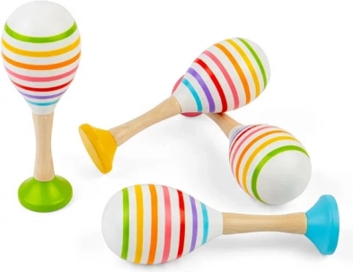 Bigjigs Toys grzechotki marakasy dla dzieci – zestaw 2 szt.