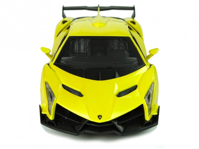 Zdalnie sterowany Lamborghini Veneno Żółty 2.4G zdalne sterowanie kierownicą Świetlne dźwięki