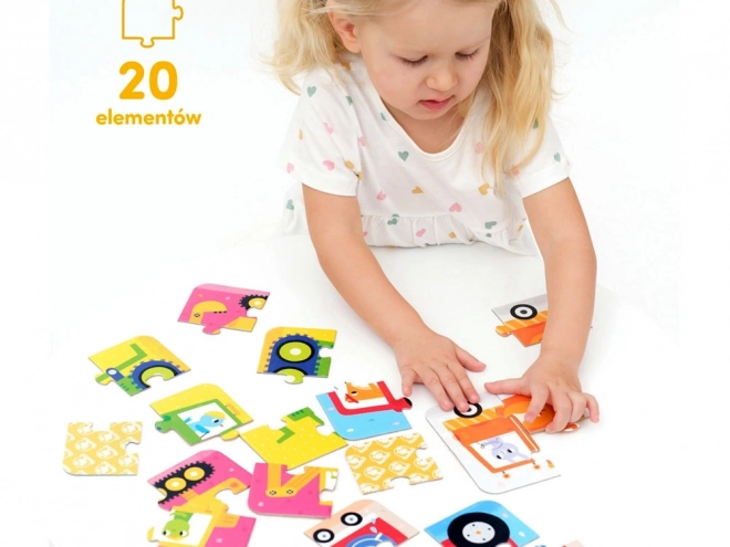 CzuCzu układam pojazdy puzzle
