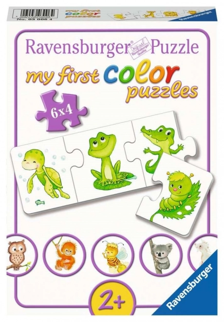 Moje pierwsze puzzle Kolorowe zwierzątka