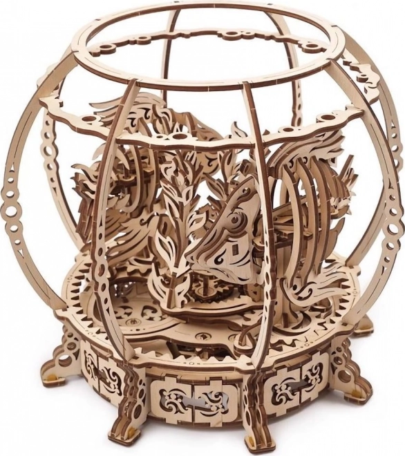 Ugears 3D drewniane mechaniczne puzzle Mechaniczne akwarium