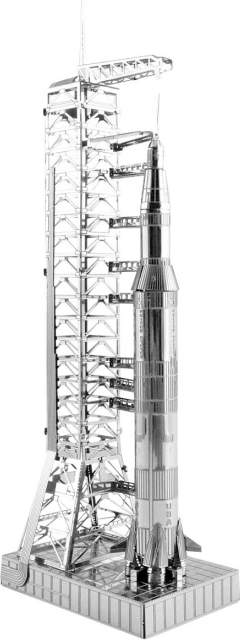 METAL EARTH 3D puzzle Apollo Saturn V z rampą