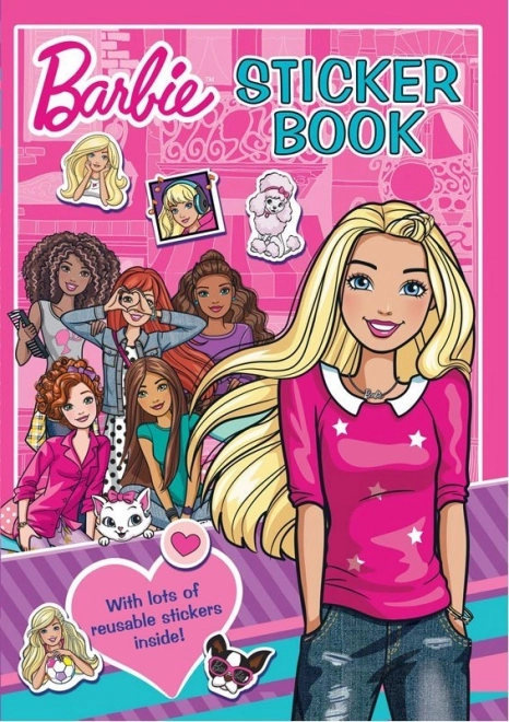 Książka z naklejkami i kolorowankami Barbie