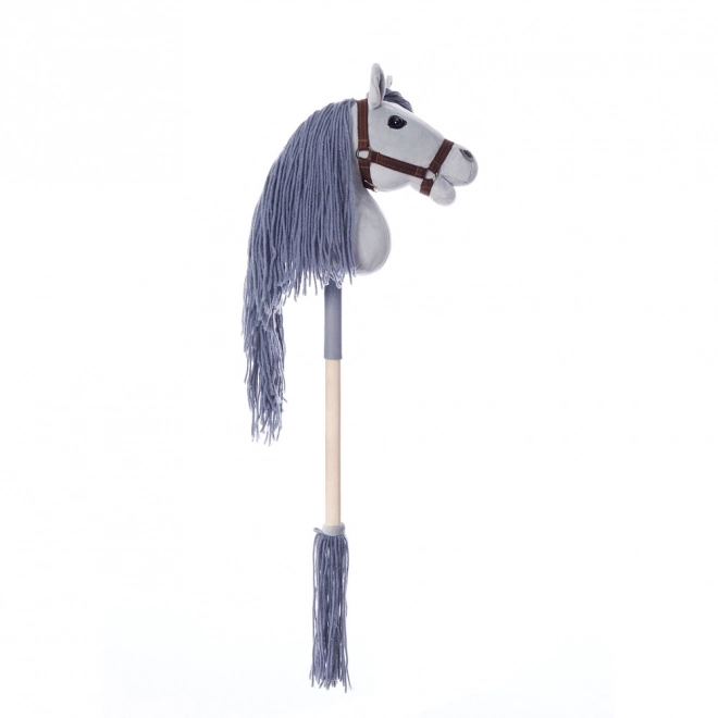 HOPPIHORSE koń na kiju hobby horse rozmiar A4 szary