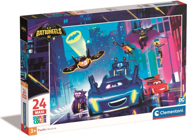Puzzle Batwheels 24 Maxi Elementów