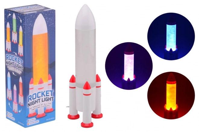 Lampka Rakieta LED zmieniająca kolory