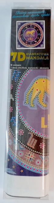 NORIMPEX Malowanie diamentowe 7D Znaki Zodiaku: Lew 30x30cm