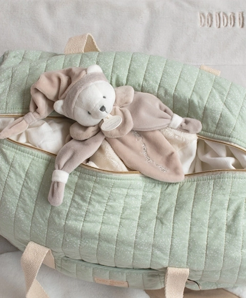 Doudou Zestaw Prezentowy - pluszowa przytulanka beżowy miś 24 cm