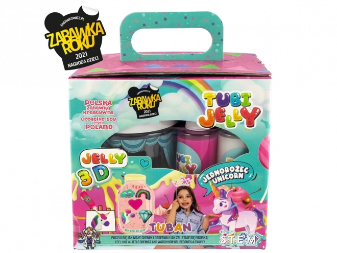 Tuban kreatywny zestaw Tubi Jelly z akwarium Jednorożec